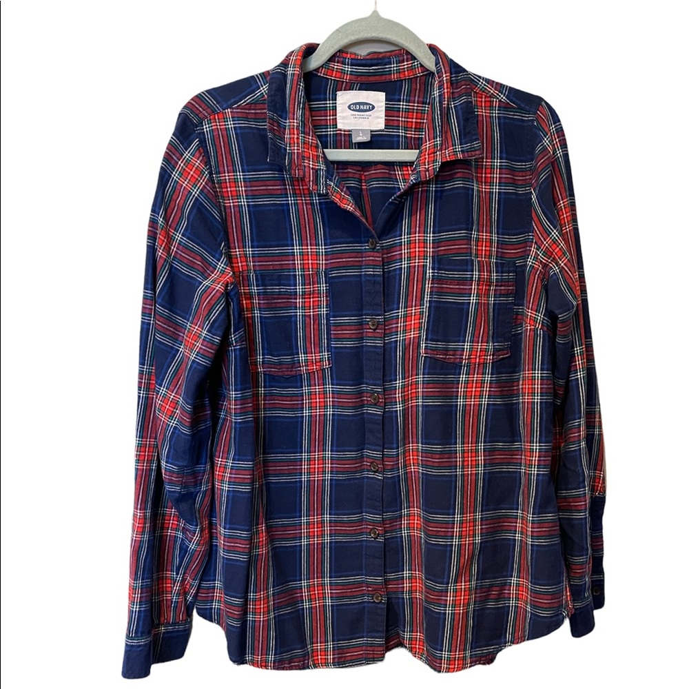 Old Navy navy flannel shirt